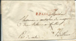 FRANCE LETTRE P.PAYE PARIS POUR BETHUNE ( PAS DE CALAIS ) +" DIRECTEUR GENERAL DES CONTRIBUTIONS DIRECTES " LETTRE COVER - Zonder Classificatie