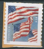 VEREINIGTE STAATEN ETATS UNIS USA 2022 FLAG OF USA (BCA COIL) F USED ON PAPER SN 5657 MI 5887 - Oblitérés