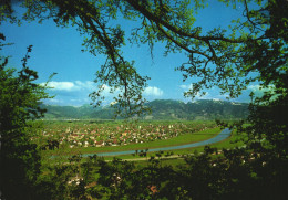 AUSTRIA, VORARLBERG, LUSTENAU, PANORAMA, MOUNTAIN, RIVER - Lustenau