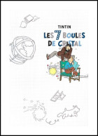 Double Carte Pliante / Dubbele Vouwkaart** - Kuifje / Tintin - Les 7 Boules De Cristal / De 7 Kristallen Bollen - Philastrips