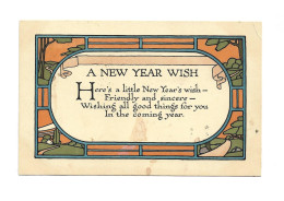 UNITED STATES OF AMERICA USA - MICHIGAN - WARREN 1916 NEW YEAR GREETING CARD - Warren