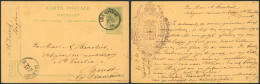 EP Au Type 5ctm Vert (SBEP N°31) Obl Simple Cercle "Iseghem" (1905) > Beerst Bij Dixmude / Fanfaren - Postcards 1909-1934