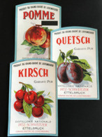 •• NEW ••  ETIQUETTES Anciennes PITZ SCHWEITZER  Ettelbruck Luxembourg Vers 1950/1960 Alcool Biere Brasserie Liqueur (3) - Lussemburgo