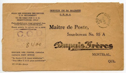 Canada 1927 Official C.O.D. - Gogama, Ontario To Montreal, Quebec - Dupuis Frères - Briefe U. Dokumente