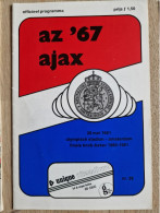 Programme Ajax Amsterdam - AZ '67 - 28.5.1981 - Dutch Cup Final - Holland - Programm - Football - KNVB Beker Finale - Books