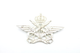 Militaria - INSIGNIA : Cap Badge Kepie : Luchtmacht Onderofficier Para Force Protection & Predecessors - België Belgium - Otros & Sin Clasificación