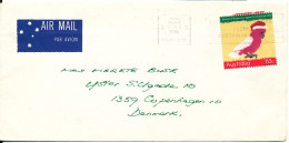 Australia Cover Sent Air Mail To Denmark 12-12-1988 Single Franked - Lettres & Documents