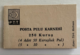 1967 Booklet 4x50/ 5x10 Kuruş - Carnets