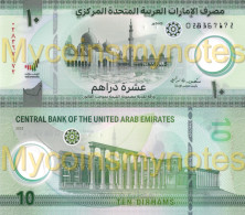 UNITED ARAB EMIRATES, 10 Dirhams, 2022, Pick NEW, UNC - Emirats Arabes Unis