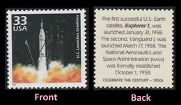 USA 1999 MiNr. 3126 Celebrate The Century 1950s  Space Launch  Satellite (1958) NASA 1v MNH ** 0,80 € - América Del Norte