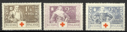 Finland Sc# B15-B17 MNH 1934 Famous People - Ongebruikt