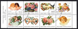 Finland Sc# 1033a FD Cancel Booklet Pane 1997 Greetings - Gebruikt