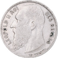 Monnaie, Belgique, Leopold II, Franc, 1909, TB+, Argent, KM:56.2 - 1 Franc