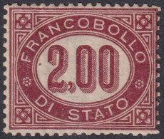 Italy 1875 Sc O6 Italia Servizio Sa 6a Official MNH** - Dienstzegels