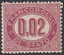 Italy 1875 Sc O1 Italia Servizio Sa 1 Official MLH* - Dienstzegels