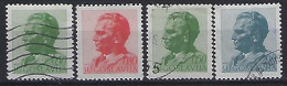 Jugoslavia 1974 / 81  Tito (o) Mi.1551-1554  (13.25) - Used Stamps