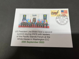 25-9-2023 (2 U 7) USA - President Biden Host 2nd (2023) Forum Summit For Pacific Island Leaders (25-9-2023) - Autres & Non Classés