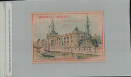 CHROMO PUBLICITE CHOCOLAT LOMBART EXPOSITION UNIVERSELLE 1900 PALAIS DES MINISTERES GUERRE MARINE  (Aout 2023 436) - Lombart