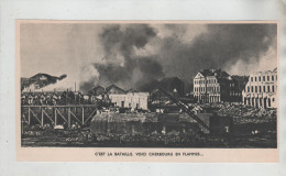 Cherbourg En Flammes 1944 Bataille Quartier à Identifier - 1939-45