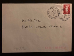 LETTRE TP M DE BRIAT TVP ROUGE OBL.28-4 1995 54 OCHEY AIR MTHE ET MELLE - Militärische Luftpost