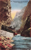 ETATS UNI - Colorado - Hanging Bridge In The Royal Gorge - Colorisé - Carte Postale Ancienne - Rocky Mountains