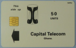 GHANA - Capital Telecom - Philips Chip - 50 Units - VF Used - Ghana