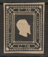 ITALY SAGGIO - 1861 V. Emanuele II 30c Black - Non Classés