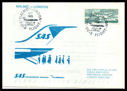 FFC SAS  Malmo-London  01/11/1972 - Cartas & Documentos