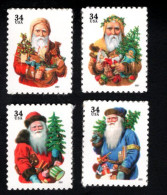 1869086553 2001 SCOTT 3537 3540 (XX POSTFRIS MINT NEVER HINGED  - CHRISTMAS - SANTA CLAUS - - Unused Stamps