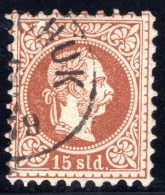 1855.BULGARIA, AUSTRIA 1867 LEVANT 15 SLD RUSCHUK POSTMARK - ...-1879 Vorphilatelie