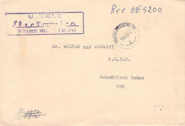 ROMANIA - REGISTERED MAIL 1961 BUCURESTI - SCHWÄB. GMÜND / 1205 - Covers & Documents