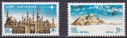 EG472 – EGYPTE – EGYPT – AIRMAIL - 1972 – MOSQUES & GIZEH PYRAMIDS – Y&T 141/142 MNH 7 € - Airmail