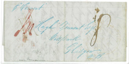 P 1288  - PREPHILATELIC FOLDED LETTER, 1846 FROM TASMANIA - Covers & Documents