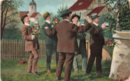 FANTAISIES - Hommes Qui S'amusent - Colorisé - Carte Postale Ancienne - Männer