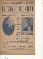Partition LE TANGO  DU  CHAT  Scotto Et Raider - Liederbücher