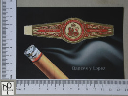POSTCARD  - LE TABAC - BAGUE DE CIGARE - 2 SCANS  - (Nº56829) - Tabac