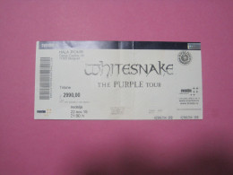 WHITESNAKE PURPLE TOUR, Concert Held On Belgrade 22 November 2015 - Tickets De Concerts