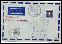 Allemagne DDR  Envoi Postal  1962 - Poste Aérienne