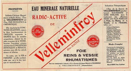 Eau Minérale Radio-active Velleminfroy Haute-Saône (Photo) - Voorwerpen