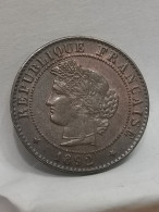 1 CENTIME CERES 1892 A PARIS FRANCE / 800000 EX. - 1 Centime