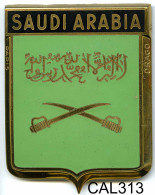 CAL313 - PLAQUE CALANDRE AUTO - SAUDA ARABIA - Targhe Smaltate (a Partire Dal 1961)