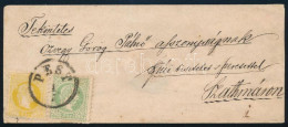 1867 Levél 2kr + 3kr Bérmentesítéssel "PEST" - "SZATHMÁR" - Autres & Non Classés