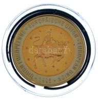 1995. "Beethoven / Európai Unió" Bicolor Emlékérem Kapszulában (34mm) T:PP - Non Classificati