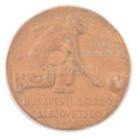 1949. "Budapest Tekéző Alszövetség" Egyoldalas Kerámia Sportérem (75mm) T:1-,2 - Non Classificati