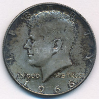 Amerikai Egyesült Államok 1966. 1/2$ Ag "Kennedy" T:XF USA 1966. 1/2 Dollar Ag "Kennedy" C:AU,XF  Krause KM#202 - Sin Clasificación