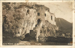 ** T3 Semmering, Ruine Klamm, Eingang / Castle Ruins, Entrance (fl) - Ohne Zuordnung