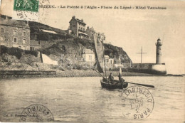 T2/T3 Saint Brieuc. La Pointe á L'Aigle, Phare Du Légué, Hotel Terminus / Lighthouse, Hotel, Boat. TCV Card (EK) - Non Classés