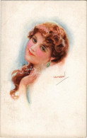 * T3 1919 Lady Smoking A Cigarette. Italian Art Postcard. "ERKAL" No. 303/1. S: Usabal (EB) - Non Classés