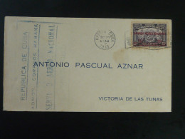 Lettre Cover Correo Aereo Nacional Cuba 1930 - Briefe U. Dokumente