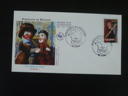 FDC Marionnette Puppet Guignol Lyon France à Vivre 2003 - Marionnettes